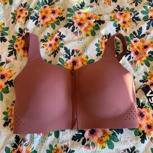 Victoria's Secret Front-Zip Sports Bra - Dusty Rose